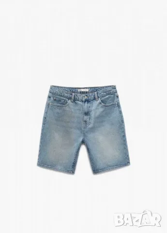 Дънкови бермуди от деним Zara, Shorts Fit, 99% памук, 1% еластан, 44