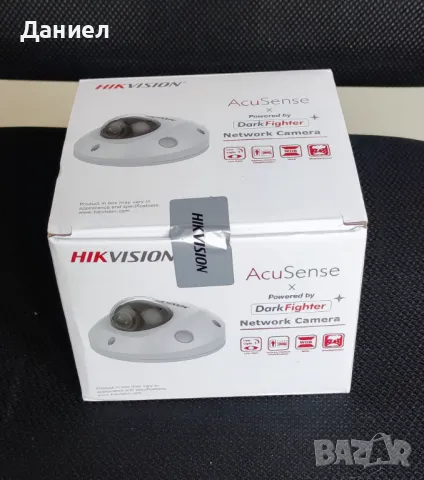 4MP мини камера с микрофон Hikvision DS-2CD2546G2-IS AcuSense, снимка 1 - IP камери - 46945100