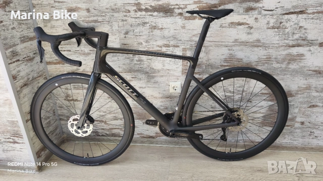DEMO карбонов шосеен велосипед Scott Addict RC30 Disc Shimano 105 Di2 Syncros Capital| L, снимка 11 - Велосипеди - 54226873