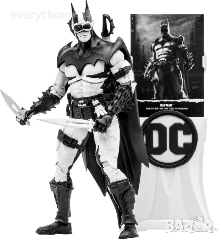 McFarlane Toys DC Multiverse Batman 7" Scale Figure - Sketch Artist Edition с ексклузивни аксесоари,, снимка 4 - Колекции - 46968205