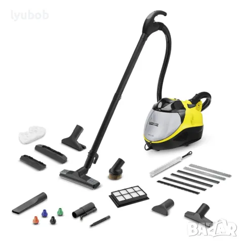 KARCHER SV7 (3 в 1) 210 bar - прахосмукачка с воден филтър и парен екстрактор ползвана няколко пъти, снимка 2 - Прахосмукачки - 48135882