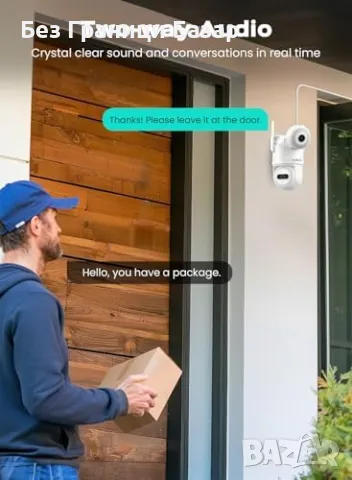 Нова 3K/6MP WiFi външна камера с автоматично проследяване и двупосочен звук, снимка 7 - IP камери - 47169547