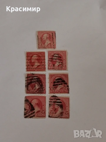 Винтидж ПОЩЕНСКИ марки САЩ. , снимка 2 - Филателия - 53085146