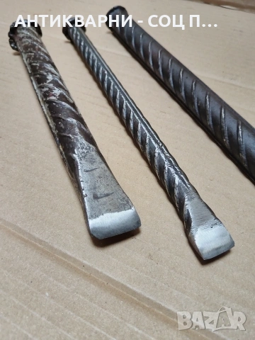 Комплект Соц Стари Клинове Секачи Шило Общо Тегло 2.600кг. НОМЕР 66., снимка 8 - Антикварни и старинни предмети - 54010501