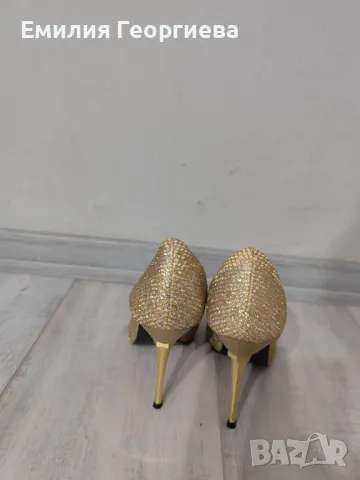 Дамски обувки 37 номер хамелеонови , снимка 5 - Дамски обувки на ток - 49194155