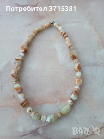 Колие от камък оникс, снимка 3 - Колиета, медальони, синджири - 53771293