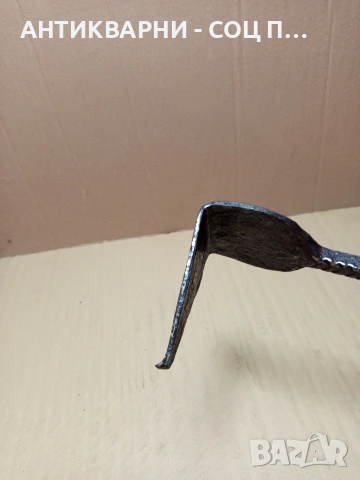 Соц Стар Ръчно Кован Ръжен За Огнище Камина Камини Барбекюта Номер 203., снимка 6 - Антикварни и старинни предмети - 53036618