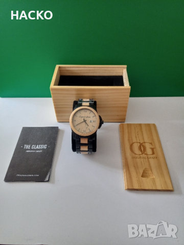 Часовник ORIGINAL GRAIN Maple Wood 100% Оригинален, снимка 3 - Мъжки - 44990471