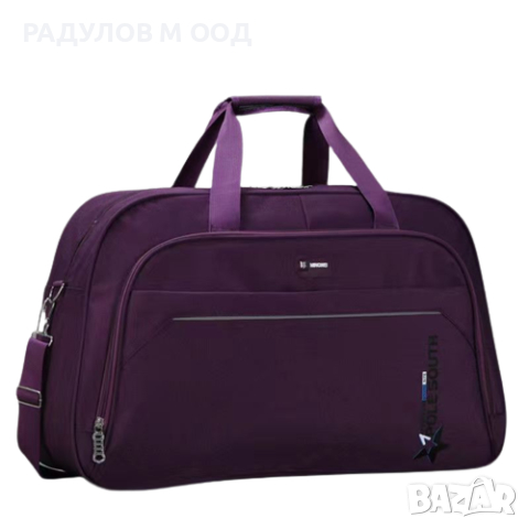 Пътна чанта едноцветна с преден джоб 50 см / 5098, снимка 4 - Сакове - 45009355