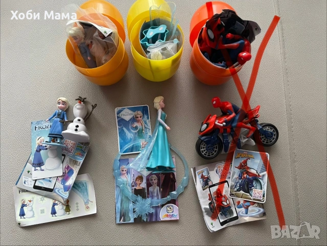 Kinder Mega Maxi Играчки от шоколадови яйца Frozen и Spiderman 2025/2026