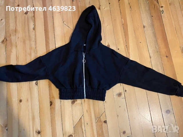 Черен дамски суичър 