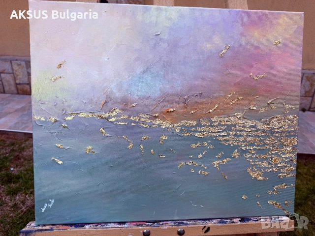 Картина Залез , снимка 3 - Рисуване и оцветяване - 54002949