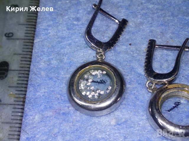 Chopard МАРКОВИ СКЪПОЦЕННИ СРЕБЪРНИ ОБЕЦИ ЧОПАРД СРЕБРО 925 с БЯЛА ПОЗЛАТА ЦИРКОНИ и МОЙСАНИТИ 46785, снимка 12 - Обеци - 46447622