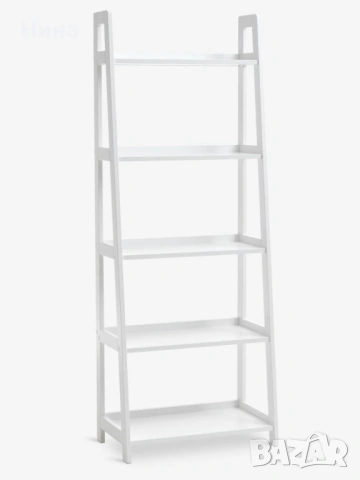 Етажерка HERNING 5 рафта бяла, снимка 2 - Етажерки - 53590891
