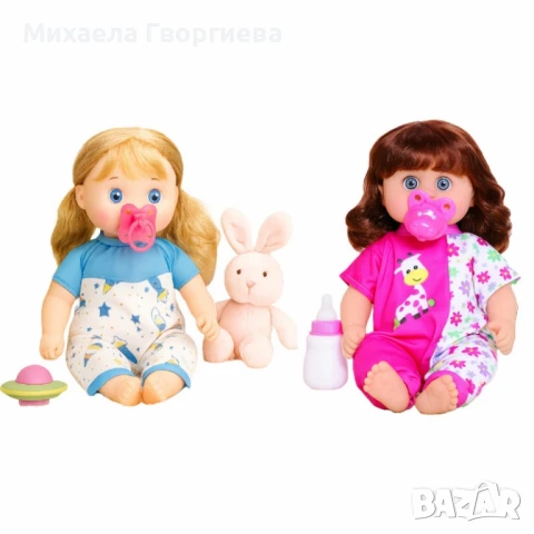 кукла със шише и биберон 