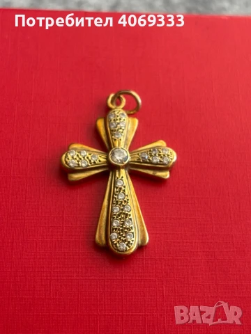 Много красив златен кръст 14к 5.3 гр 
