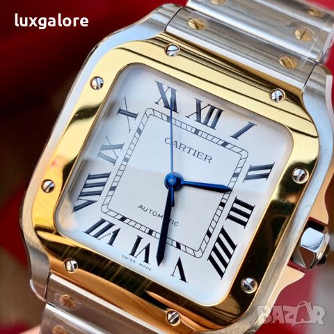 Унисекс часовник Cartier Santos de Cartier с автоматичен механизъм, снимка 2 - Дамски - 46363203