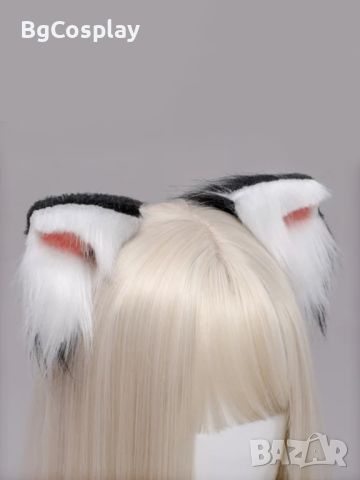Реалистични котешки уши на фиби, снимка 4 - Аксесоари за коса - 46343296