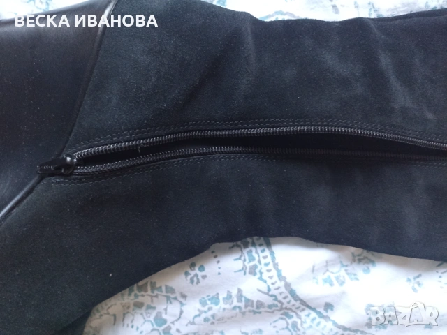 Ботуши от естествен велур-нови 40 номер, снимка 5 - Дамски ботуши - 53581364