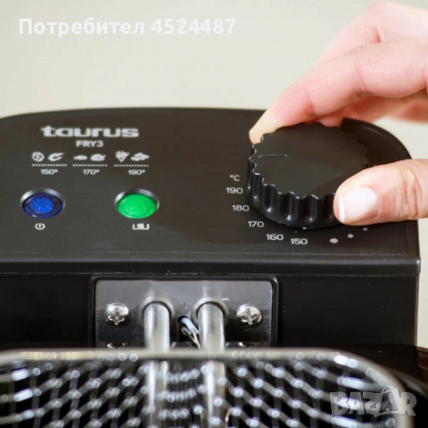 Фритюрник Taurus FRY3 – 2000 W мощност, 3 L капацитет, снимка 4 - Фритюрници - 51538009