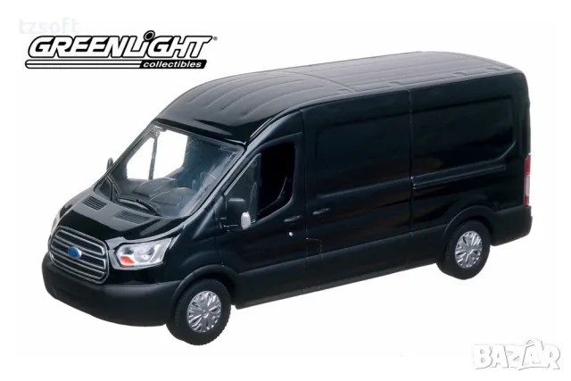 Ford Transit 2015 Greenlight 1:43 цвят черен, снимка 2 - Колекции - 48290754