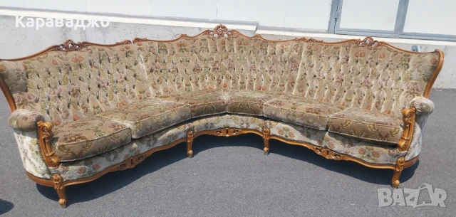 Голяма Холна Гарнитура Рококо, снимка 4 - Дивани и мека мебел - 50720610