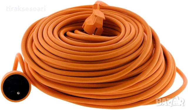 Удължител кабел 20м Шуко 16A външен кабел 3x1.5mm² 230V градина строителство, снимка 2 - Други инструменти - 54275663