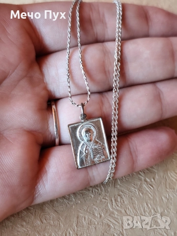 Сребърен синджир (359), снимка 4 - Колиета, медальони, синджири - 52501951