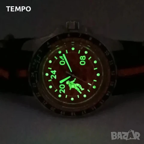 ВОСТОК АМФИБИЯ АВТОМАТИЧЕН ref: 14091В - “КОСМОДАЙВЕР”- “МАРС” 2 - 24 ЧАСА - ЛИМИТИРАН - 669 бр., снимка 3 - Мъжки - 51091261