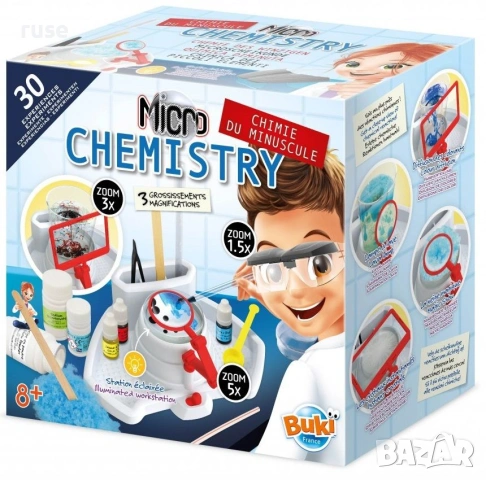 НОВИ! Научен комплект Buki Микро химия детска лаборатория