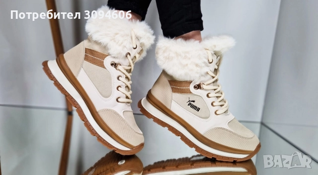 Дамски боти с пух , снимка 7 - Дамски боти - 52957011