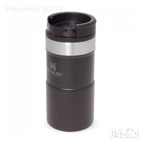 Термо чаша Stanley NeverLeak™ - 0,250 мл, в цвят Matte Black Pebble, снимка 1 - Екипировка - 45321722
