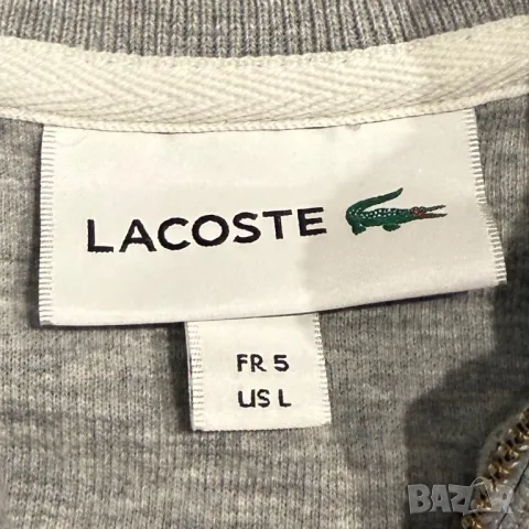 Оригинална мъжка блуза Lacoste 1/4 Zip Standard | L размер, снимка 7 - Блузи - 48876483