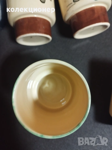 ПЕТ ГЛИНЕНИ /КЕРАМИЧНИ/ ЧАШИ, снимка 3 - Чаши - 53076896