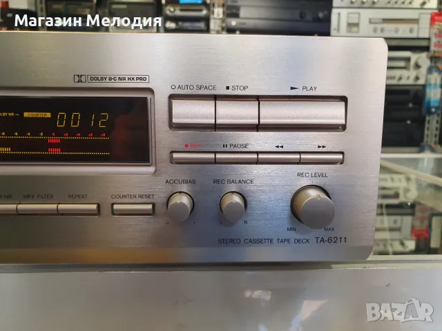 Касетен дек ONKYO TA-6211 В отлично техническо и визуално състояние., снимка 4 - Декове - 48400991