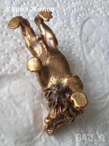 Бронзова фигурка на лъв малка 52515, снимка 4 - Колекции - 52590124