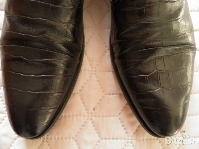 Bata оригинални мъжки черни обувки от естествена кожа, снимка 4 - Официални обувки - 53248744