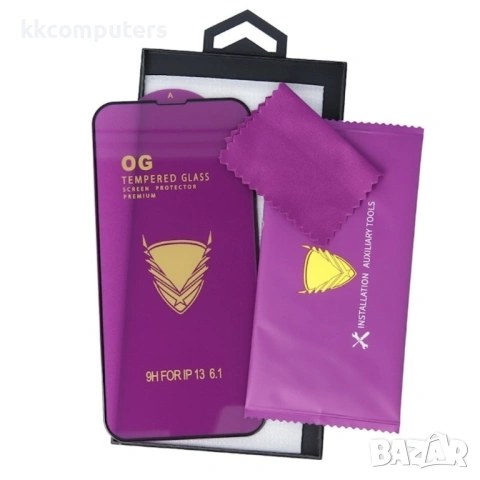 Стъклен протектор за дисплей OG 5D Slim с цяло лепило, За iPhone 17 Pro Max (6.9), Черен