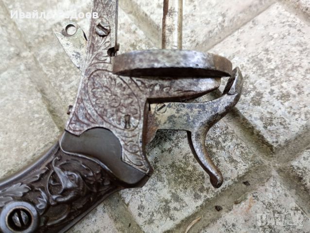 Рама от револвер "Лефуше" кал.7мм, снимка 4 - Антикварни и старинни предмети - 46419408