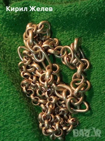 Старинен ВНУШИТЕЛЕН СРЕБЪРЕН ЛАНЕЦ СРЕБРО 925 МАЙСТОРСКА РЪЧНА РЕТРО ИЗРАБОТКА 50115, снимка 15 - Антикварни и старинни предмети - 49274678