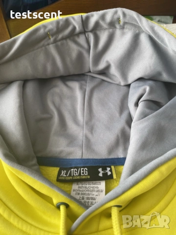 Мъжки суичър Under Armour Storm1 Hoodie XL (Лимитиран / Discontinued модел) ярко жълт Xlarge, снимка 11 - Суичъри - 54011628