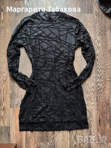 Нова черна къса рокля