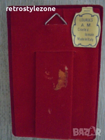 № 8123 стар италиански религиозен сувенир - Лурд , снимка 3 - Други ценни предмети - 50842228