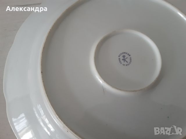 Големи плата от български порцелан, снимка 3 - Антикварни и старинни предмети - 46128929