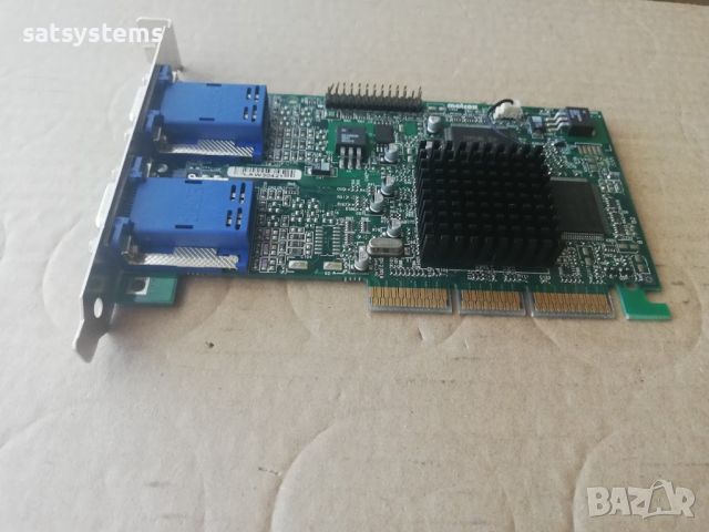 Видео карта Matrox MGI G45+MDHA16D 971-0301 REV:A DUAL VGA 16MB AGP, снимка 5 - Видеокарти - 46229240