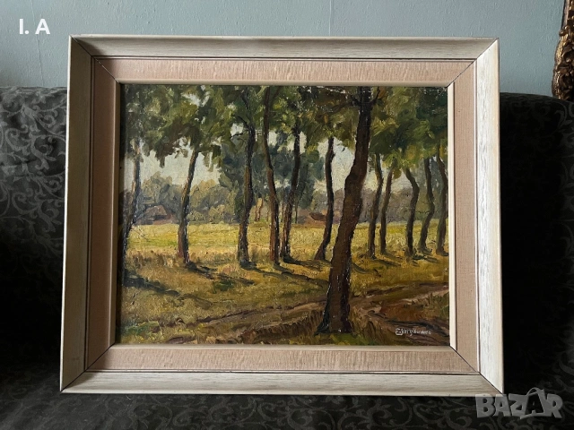 Картина с маслени бои от E. Vergauwen, 20ти век