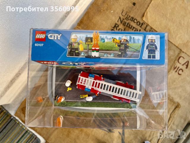 Лего Пожарна конструктор LEGO City 60107, снимка 9 - Конструктори - 45528586
