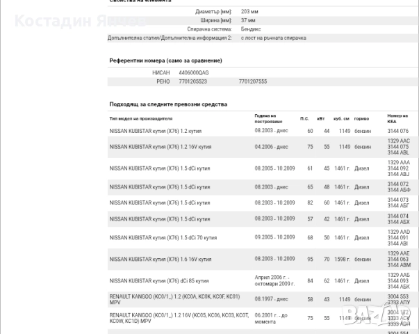 Комплект спирачни челюсти Brembo s68523 -Dacia, Renault , снимка 10 - Части - 51457024