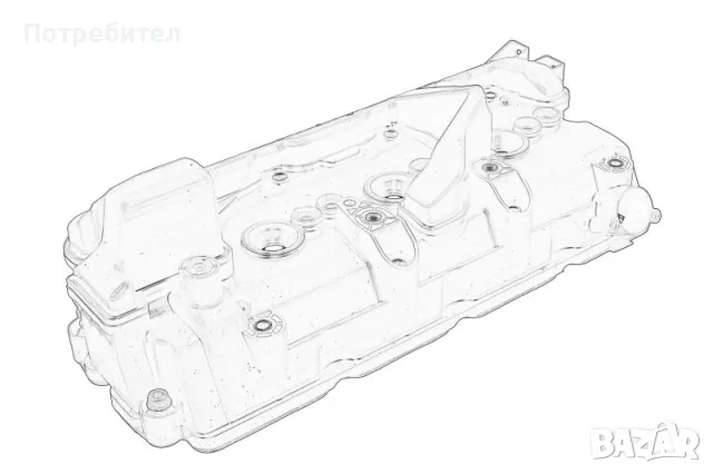 Оригинален Капак на клапаните на цилиндровата глава AUDI VOLKSWAGEN, снимка 4 - Части - 49621456