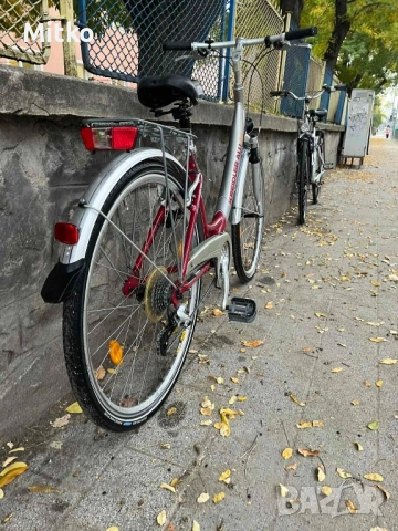 28 цола алуминиев велосипед с 21 скорости усилени капли амортисьори предни палцови команди като нов, снимка 6 - Велосипеди - 52097439